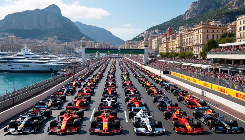 découvrez la composition complète de la grille de départ du grand prix de monaco de formule 1, avec tous les pilotes et leurs positions avant la course emblématique.