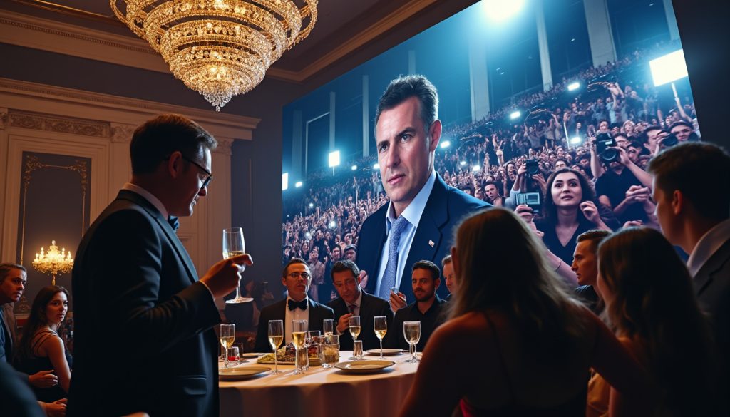 découvrez les coulisses de la campagne présidentielle 2027 avec jordan bar : entre soirées somptueuses, incidents controversés et un décalage inquiétant avec les attentes du public.