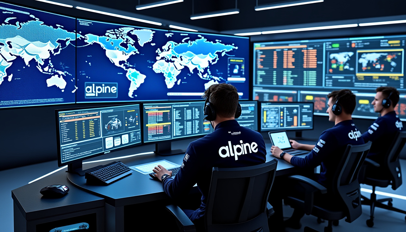 Photo: femin-f1.com plongez au cœur de l’« ops room » d’alpine à enstone, véritable base stratégique où la formule 1 se joue sur la guerre des