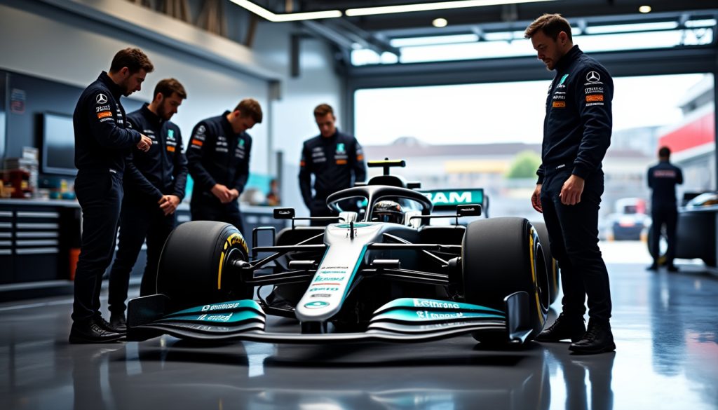 mercedes revoit sa stratégie en formule 1 et revient sur les choix techniques de la monoplace de george russell.